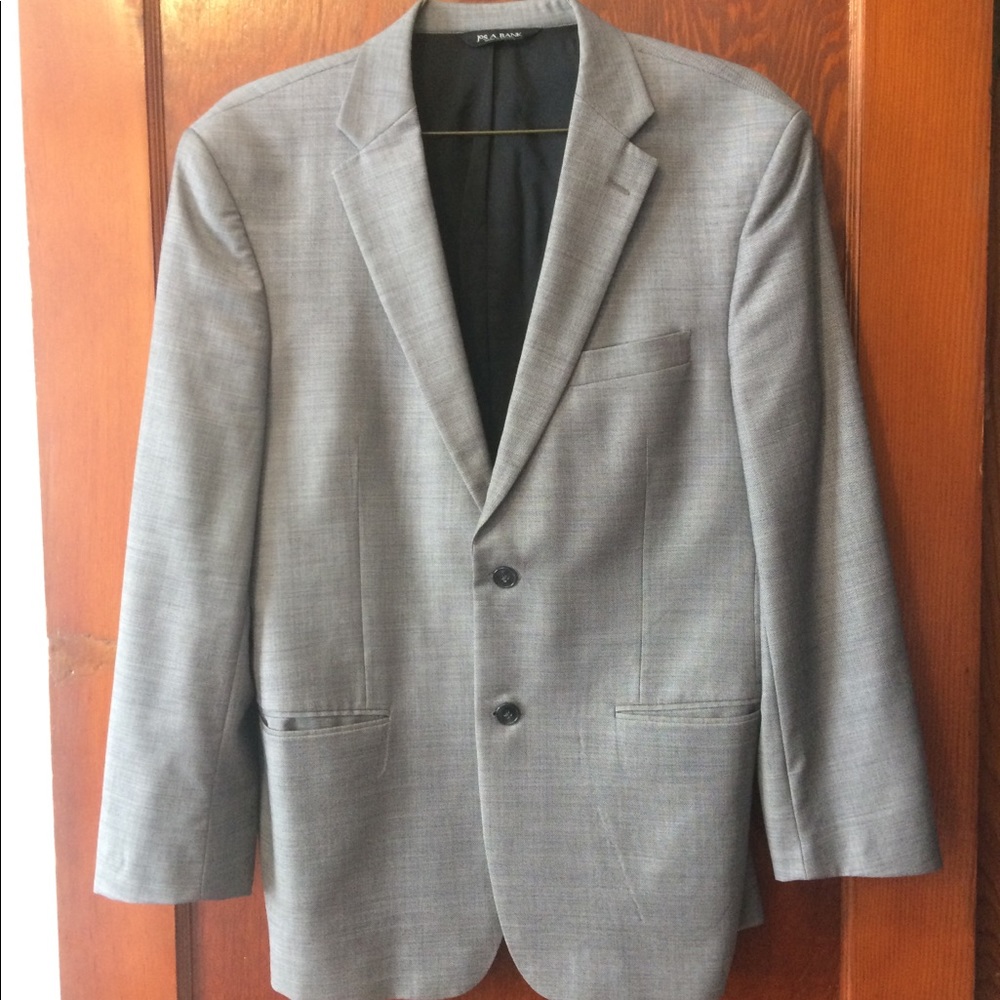 Grey Jos A Bank lightweight wool suit 42R / 36R